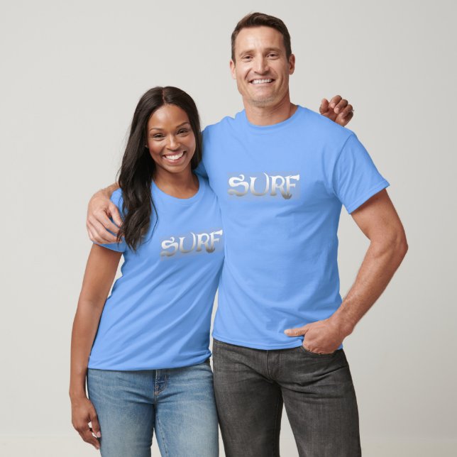 Camiseta azul de surf para mujeres (Unisexo)
