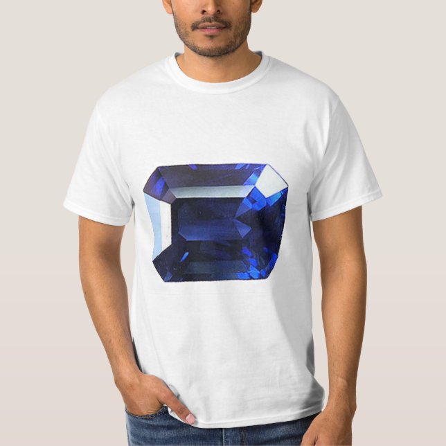 Camiseta Azul de zafiro rectangular (Anverso)