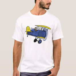 Camiseta Azul del biplano
