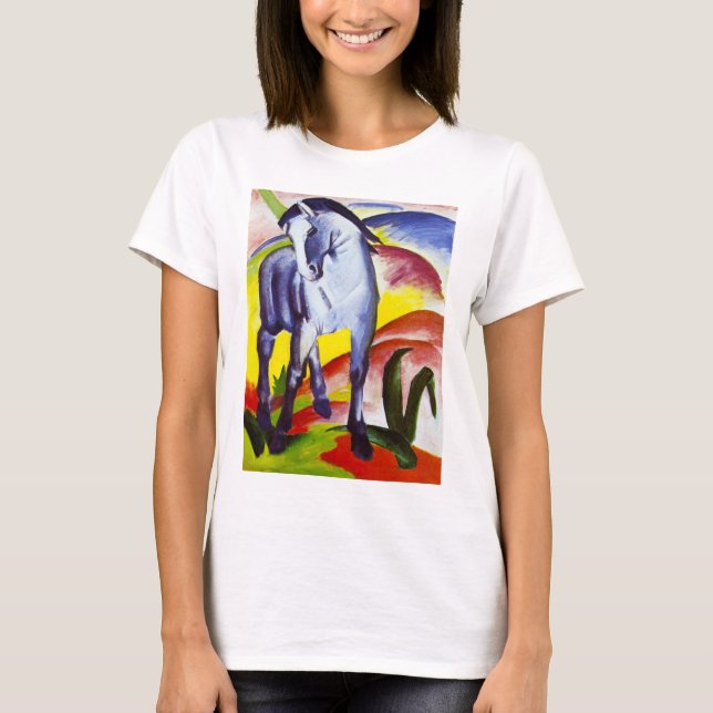 Camiseta azul del caballo de Franz Marc (Anverso)