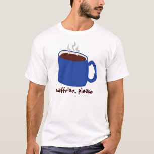 Camiseta Azul del cafeína