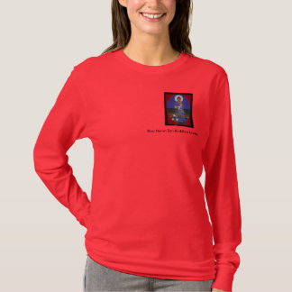 Camiseta azul del centro del budista de zen de la