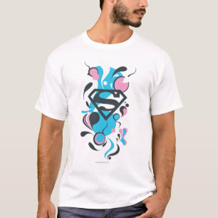 Camiseta Azul del chapoteo del color
