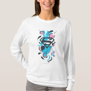 Camiseta Azul del chapoteo del color
