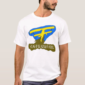 Camiseta azul del cropduster