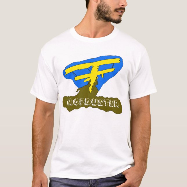 Camiseta azul del cropduster (Anverso)