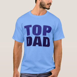 Camiseta azul del Día del Padre Top Dad