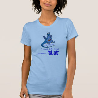 Camiseta azul del dragón