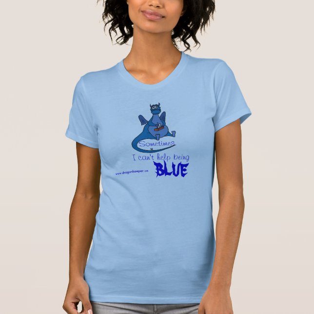 Camiseta azul del dragón (Anverso)