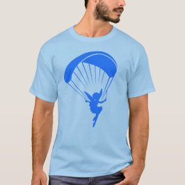 Camiseta azul del duendecillo del Paragliding