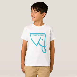 Camiseta azul del elefante del MMNH de los niños