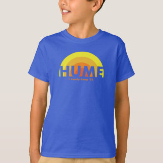 Camiseta azul del equipo de niños