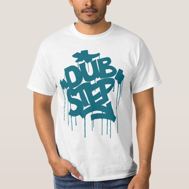 Camiseta Azul del filón de Dubstep FatCap (Anverso)