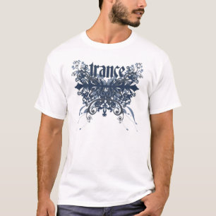 Camiseta Azul del follaje del trance
