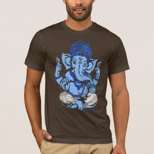 Camiseta azul del ganesh
