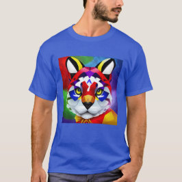 Camiseta azul del gato de Alexander