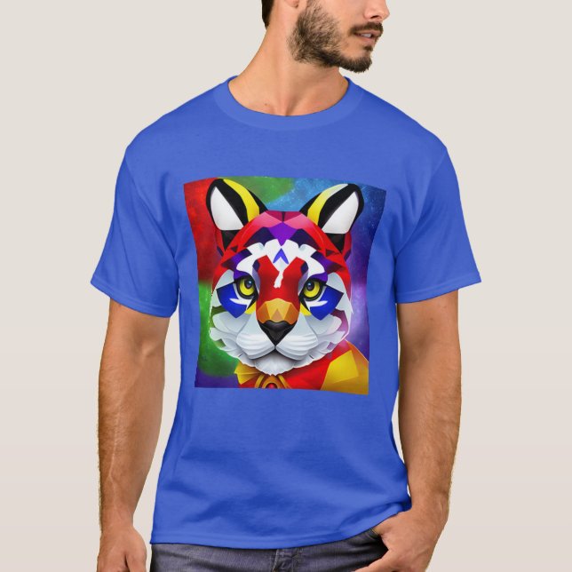 Camiseta azul del gato de Alexander (Anverso)