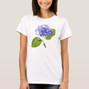 Camiseta azul del Hydrangea
