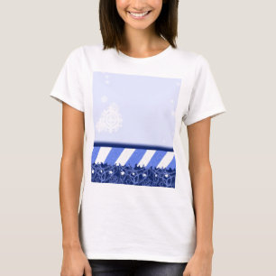Camiseta Azul del invierno