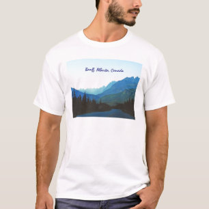 Camiseta Azul del jaspe de Banff