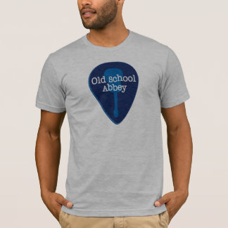 Camiseta azul del logotipo