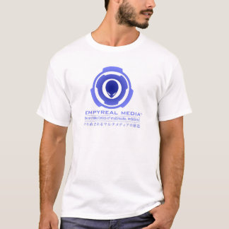 Camiseta AZUL del logotipo del círculo