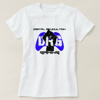 Camiseta azul del logotipo: Mujeres blancas