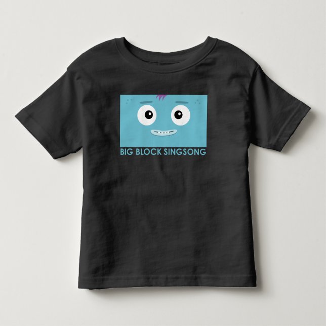 Camiseta azul del niño de la banda de la diversión (Anverso)