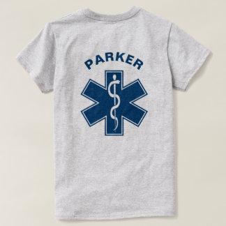 Camiseta Azul del paramédico de EMT el ccsme