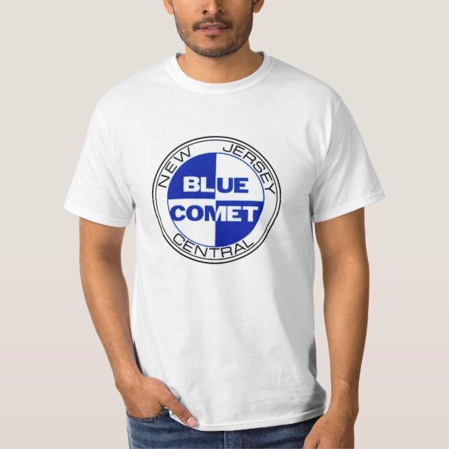 Camiseta azul del parche de tambor del cometa de (Anverso)