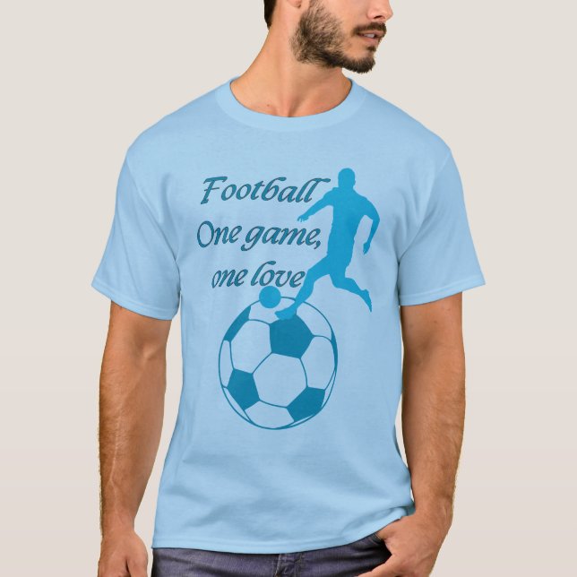 Camiseta Azul del partido de fútbol (Anverso)