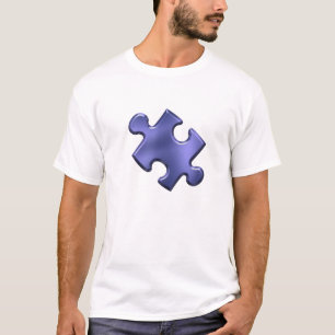 Camiseta Azul del pedazo del rompecabezas del autismo