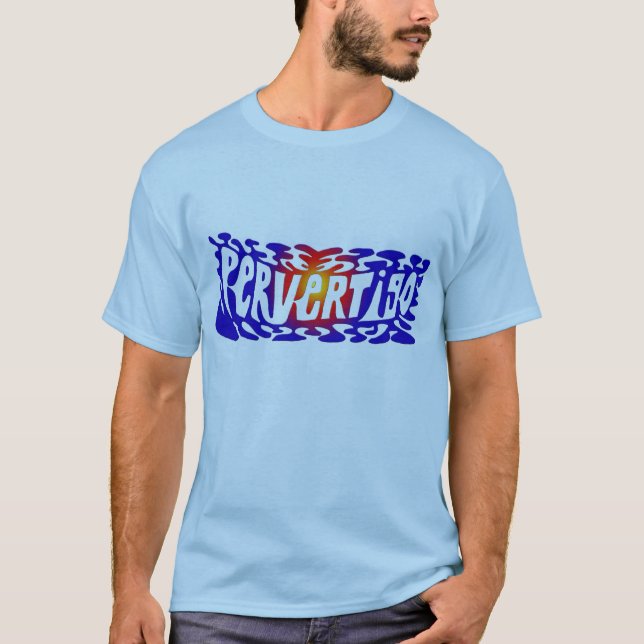 Camiseta azul del pervertigo (Anverso)
