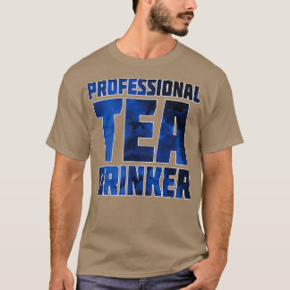 Camiseta Azul del Tea Drinker Profesional