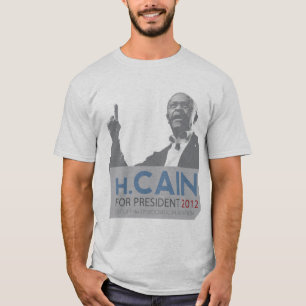 Camiseta Azul Democratic de la plantación de Herman Caín