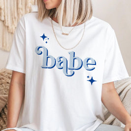 Camiseta AZUL Disco Babe Bridal Party hen fiesta Shirt