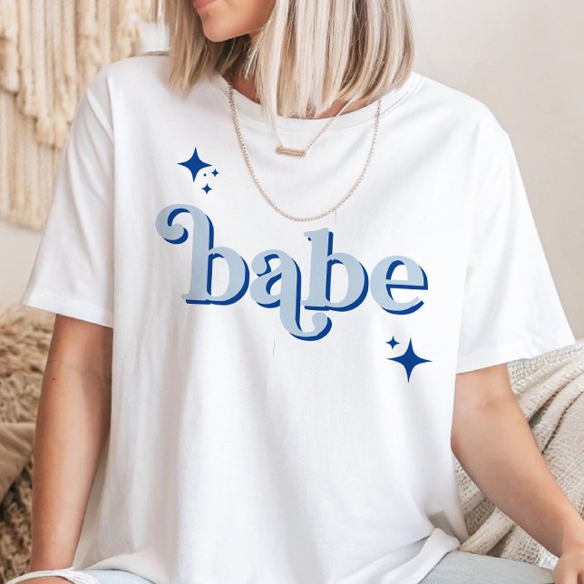 Camiseta AZUL Disco Babe Bridal Party hen fiesta Shirt (Subido por el creador)