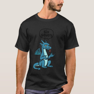 Camiseta Azul Escarcha 67 Seis Siete 6-7 Dragón - Bra de Ad