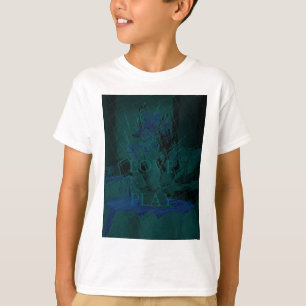 Camiseta Azul Francés  Amar Comer  Jugar Colores de flores 