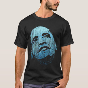 Camiseta azul fresca de Barack Obama del vintage