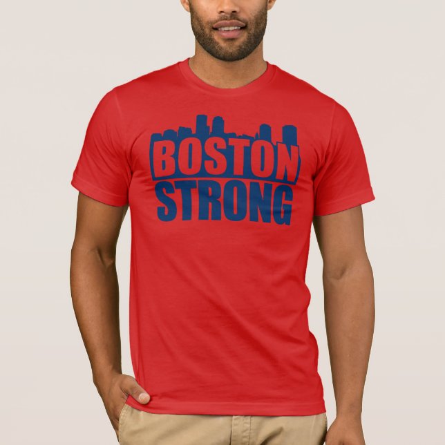 Camiseta Azul fuerte de Boston (Anverso)