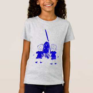 Camiseta azul holandesa para niños palos