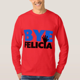 Camiseta Azul intrépido de la onda de la mano de Felicia