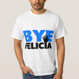 Camiseta Azul intrépido de la onda de la mano de Felicia