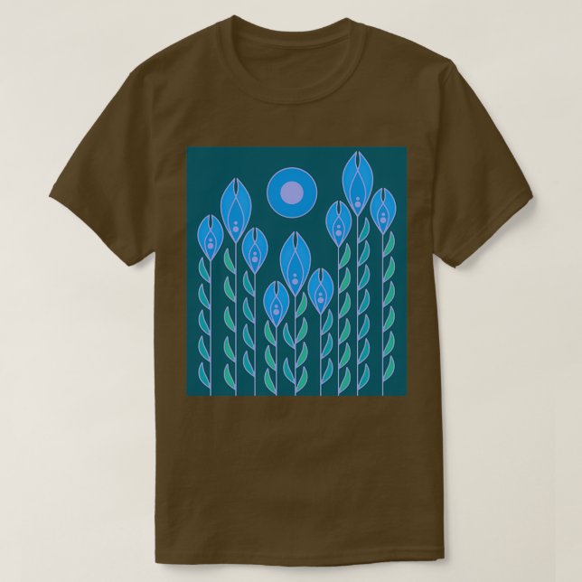 Camiseta Azul irlandés alto (Diseño del anverso)