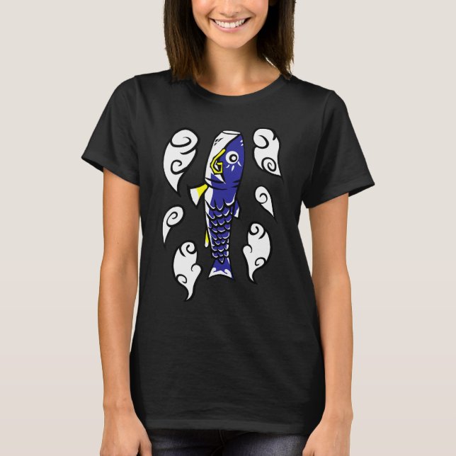 Camiseta Azul kite japonés (Anverso)