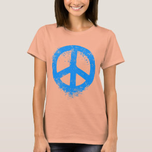 Camiseta Azul líquido de la paz