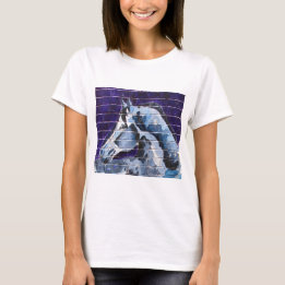 Camiseta Azul, Logan Blue Line cuadrado
