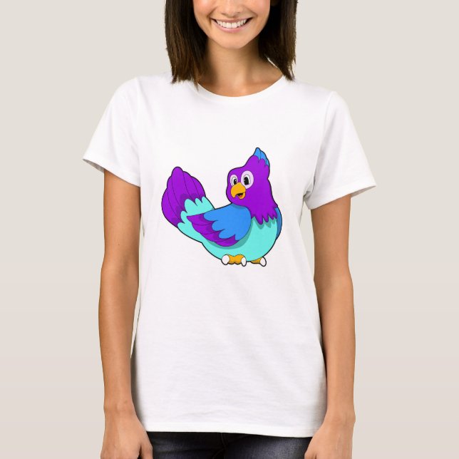 Camiseta Azul loro (Anverso)