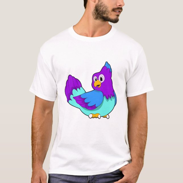 Camiseta Azul loro (Anverso)